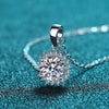 Wholesale Women's 925 Sterling Silver Doll Pattern Pendant Necklace With Cross Chain And Electroplating