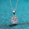 Wholesale Women's 925 Sterling Silver Doll Pattern Pendant Necklace With Cross Chain And Electroplating