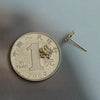 Wholesale Women's 925 Sterling Silver Earrings With Diamond And Flower Design Plated With 14K Gold