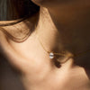 Wholesale Women's 925 Sterling Silver Eggshaped Geometric Mermaid Eye Pendant Clavicle Chain Necklace With Electroplating