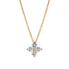 Wholesale Women's 925 Sterling Silver Fourleaf Clover Flower Style Electroplated O Chain Clavicle Necklace