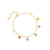 Wholesale Women's 925 Sterling Silver Fourleaf Clover Zirconia Inlaid Light Luxury Necklace With Cross Chain