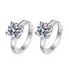 Wholesale Women's 925 Sterling Silver Fourprong Simple Fruit Food Style Electroplated Moissanite Earrings