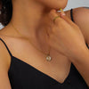 Wholesale Women's 925 Sterling Silver French Retro Glaze Rose Tulip Cross Chain Light Luxury Necklace
