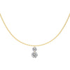 Wholesale Women's 925 Sterling Silver Geometric Clavicle Chain Necklace Electroplated Simple Style