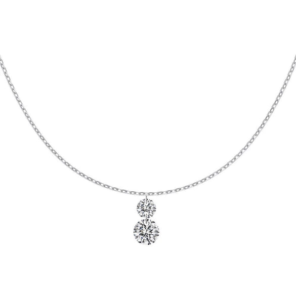 Wholesale Women's 925 Sterling Silver Geometric Clavicle Chain Necklace Electroplated Simple Style