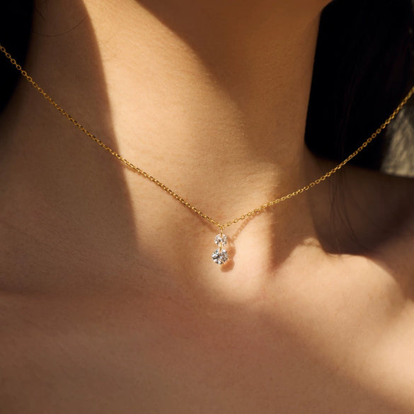 Wholesale Women's 925 Sterling Silver Geometric Clavicle Chain Necklace Electroplated Simple Style