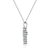 Wholesale Women's 925 Sterling Silver Geometric Cross Pendant Necklace With Ochain