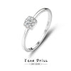 Wholesale Women's 925 Sterling Silver Geometric Diamondencrusted Electroplated Stacking Ring