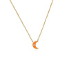 Wholesale Women's Sterling Silver 925 Geometric Dripping Oil Moon Clavicle Chain Necklace
