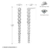 Wholesale Women's 925 Sterling Silver Geometric Electroplated Earrings