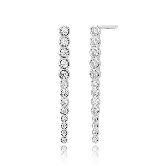 Wholesale Women's 925 Sterling Silver Geometric Electroplated Earrings
