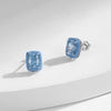 Wholesale Women's 925 Sterling Silver Geometric Imitation Diamond Earrings