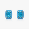 Wholesale Women's 925 Sterling Silver Geometric Imitation Diamond Earrings