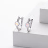 Wholesale Women's 925 Sterling Silver Geometric Inlaid Zircon Earrings