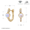 Wholesale Women's 925 Sterling Silver Geometric Inlaid Zircon Earrings