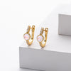 Wholesale Women's 925 Sterling Silver Geometric Inlaid Zircon Earrings