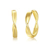 Wholesale Women's 925 Sterling Silver Geometric Mobius Mirror Electroplated Highend Earrings