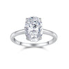 Wholesale Women's 925 Sterling Silver Geometric Moissanite Inlaid Fashion Ring