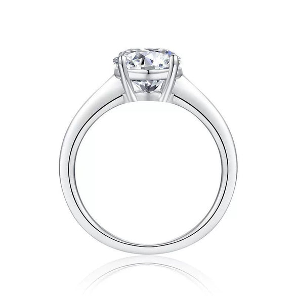 Wholesale Women's 925 Sterling Silver Geometric Moissanite Inlaid Fashion Ring