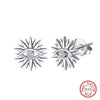 Wholesale Women's 925 Sterling Silver Geometric Natural Style Stud Earrings With Electroplating