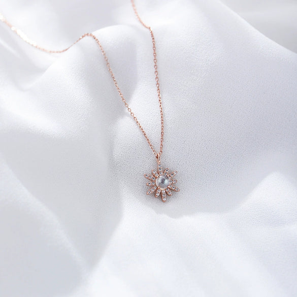 Wholesale Women's 925 Sterling Silver Geometric Opal Pendant Necklace With Cross Chain Set With Precious Stones
