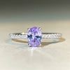Wholesale Women's 925 Sterling Silver Geometric Pigeon Egg Ring With Pink Diamond Electroplated