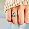 Wholesale Women's 925 Sterling Silver Geometric Rebirth Lotus Ring With Electroplating