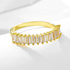 Wholesale Women's 925 Sterling Silver Geometric Rectangular Zircon Diamond Ring