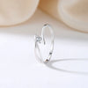 Wholesale Women's 925 Sterling Silver Geometric Ring Electroplated Simple Elegant Design