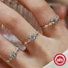Wholesale Women's Sterling Silver Geometric Ring With Electroplating Simple Cold Style Adjustable