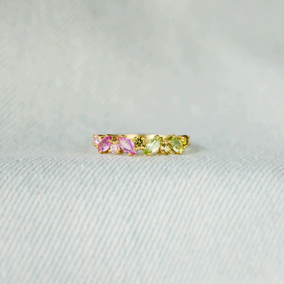 Wholesale Women's 925 Sterling Silver Geometric Ring With Electroplating