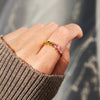 Wholesale Women's 925 Sterling Silver Geometric Ring With Electroplating