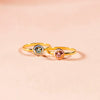 Wholesale Women's 925 Sterling Silver Geometric Round Cutting Ring With Electroplating
