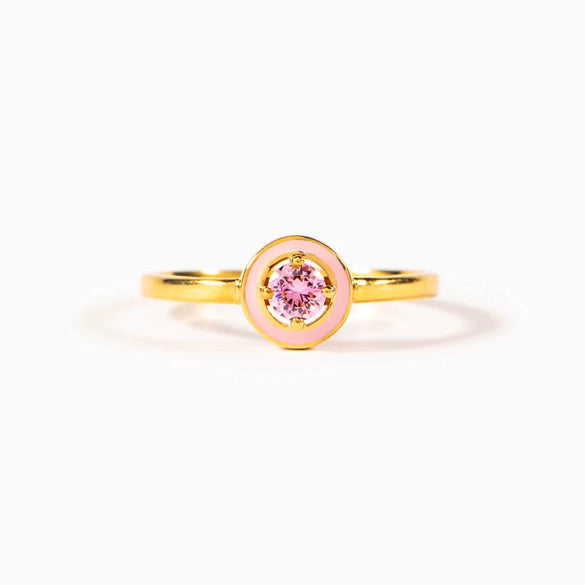 Wholesale Women's 925 Sterling Silver Geometric Round Cutting Ring With Electroplating