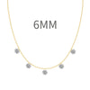 Wholesale Women's 925 Sterling Silver Geometric Round Pendant Clavicle Chain Necklace With Electroplating
