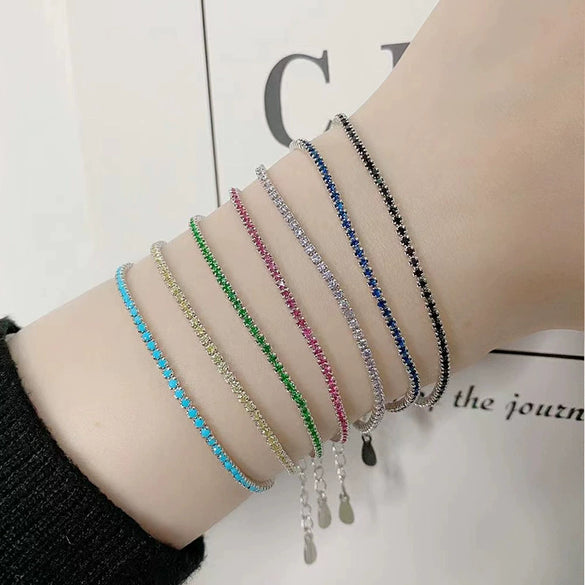 Wholesale Women's Sterling Silver Geometric Simple Style Bracelet