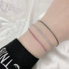 Wholesale Women's Sterling Silver Geometric Simple Style Bracelet