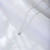 Wholesale Women's 925 Sterling Silver Geometric Single Diamond Zircon Clavicle Necklace