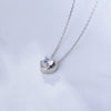 Wholesale Women's 925 Sterling Silver Geometric Single Diamond Zircon Clavicle Necklace