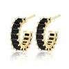 Wholesale Women's 925 Sterling Silver Geometric Square Zircon Earrings With Electroplating And Dopamine Style