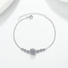 Wholesale Women's 925 Sterling Silver Geometric Star Moissanite Bracelet With Electroplating