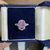 Wholesale Women's 925 Sterling Silver Geometric Sweet Style Diamond Ring