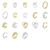 Wholesale Women's 925 Sterling Silver Geometric Threelayer Interwoven Electroplated Ring