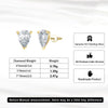 Wholesale Women's 925 Sterling Silver Geometric Water Drop Zircon Earrings Electroplated Normcore Retro Elegant Jewelry