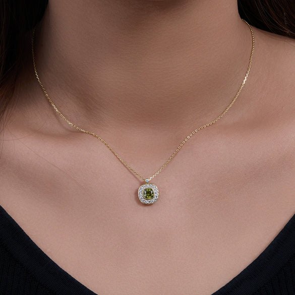 Wholesale Women's 925 Sterling Silver Geometric Zircon And Diamond Pendant Necklace With Cross Chain