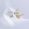 Wholesale Women's 925 Sterling Silver Geometric Zircon Mini Earrings