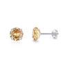 Wholesale Women's 925 Sterling Silver Geometric Zircon Set Earrings Simple Light Luxury Style