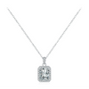 Wholesale Women's 925 Sterling Silver Geometry Pattern Mixed Gem Inlay Necklace Set With Precious Stones
