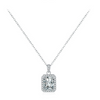 Wholesale Women's 925 Sterling Silver Geometry Pattern Mixed Gem Inlay Necklace Set With Precious Stones